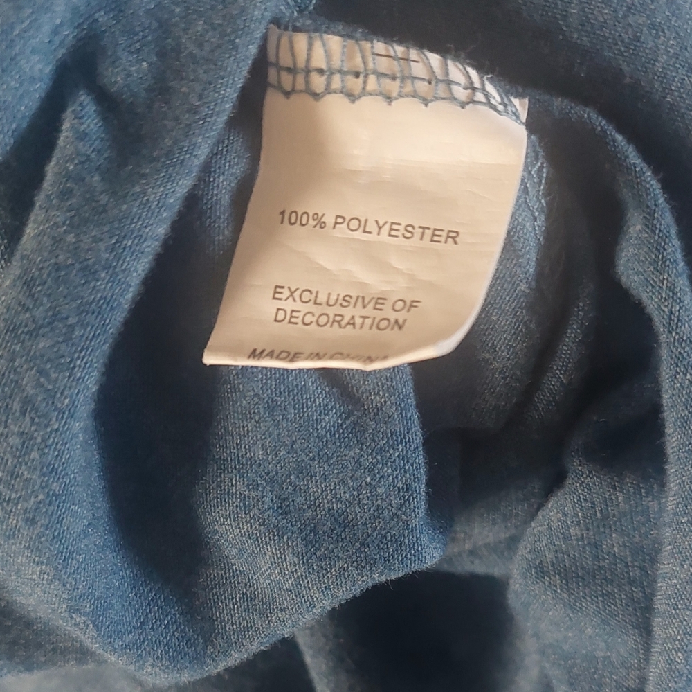 Modlily Blue Lace Patchwork Solid Crinkle Chest B… - image 4